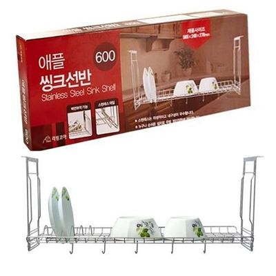 스테인리스 싱크대 식기건조대 기둥식 주방수납장 싱크대하부장정리 대정리 씽크대 걸이 선반(WFPAEOC)