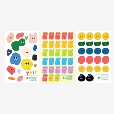 벌룬프렌즈 리무버블 스티커 3종