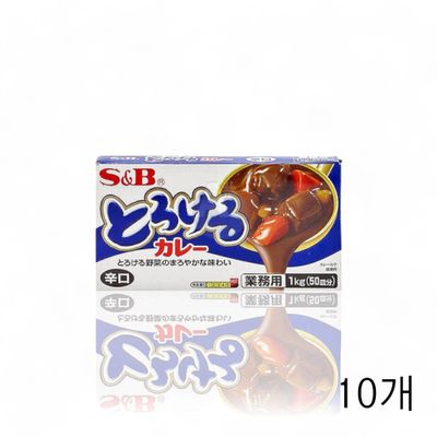 WL 에스엔비 도로케루카레 매운맛 1Kg X 10개 일본커리 고형카레 고체카레 일본카레(WFLQR1H)