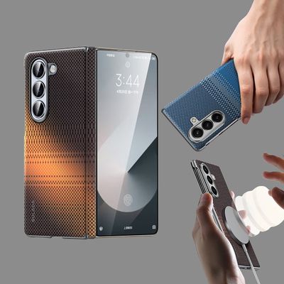 갤럭시 z폴드 7 6 5 4 맥세이프 카본 백커버 케이스