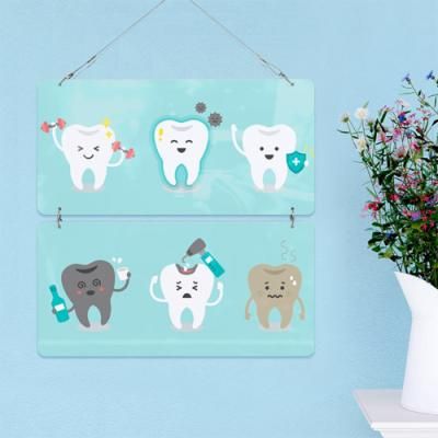 nk253-멀티아크릴액자_치아이모티콘2(2단)