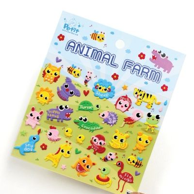 DA5618 ANIMAL FARM 애니멀 팜 동물 캐스팅 스티커
