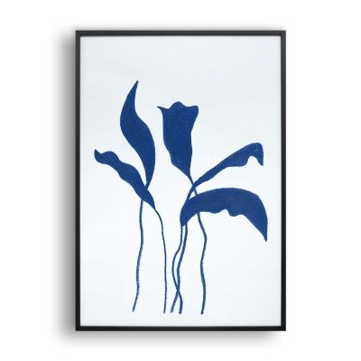 Blue leaves / 일러스트 액자