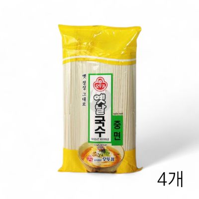 WL 오뚜기 옛날국수 중면 1.5kg X 4개 굵은면 잔치국수 콩국수면 멸치국수 식재료 음식점(WFLPQCH)