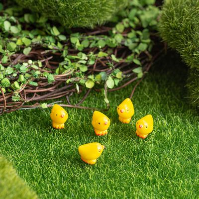 노란 병아리 미니어처 10P