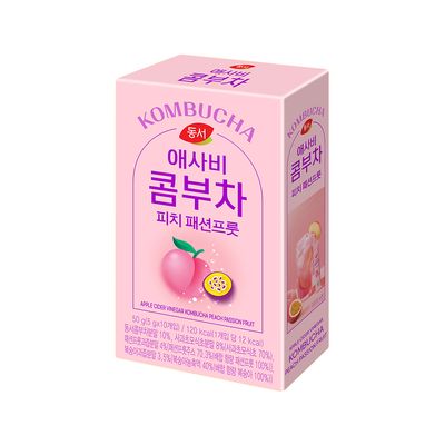 동서 애사비 콤부차 피치 패션프룻 10T