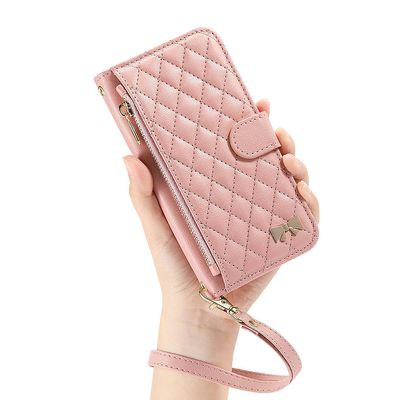 아이폰 17 16 15 14 퀄팅 가죽 지갑 다이어리 케이스