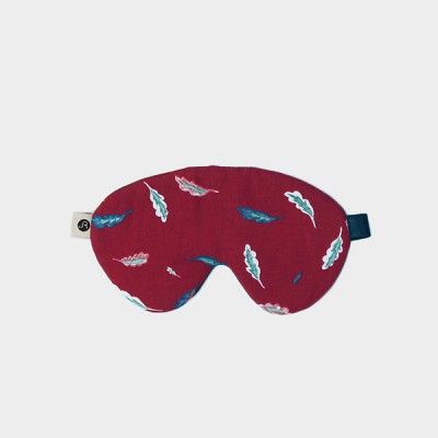 Vernon sleep mask 003 two-tone leaf burgundy