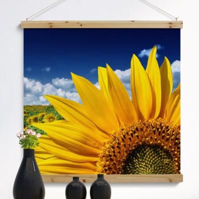 cj990-우드스크롤_90CmX90Cm-금전운해바라기