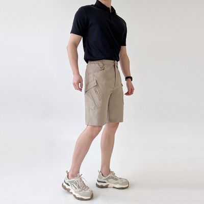 골피아 남자 여름 스트레치 밴딩 전술 카고 팬츠