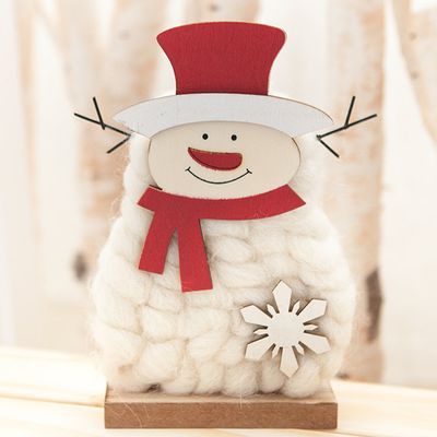 [3+1] 크리스마스 눈사람 인형 트리 장식 크림 20cm