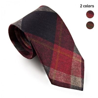 울모직 넥타이 체크 남성 사무용(WFJ5IJ3)