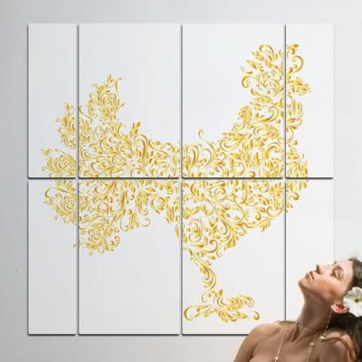 bf566-멀티액자_황금꽃닭(흰배경)