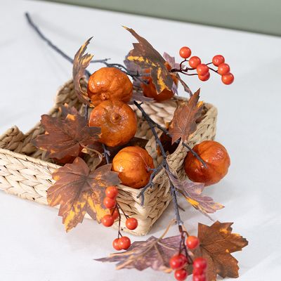 미니 호박 모형 가지 열매 90cm 모조 인조 가짜 채소