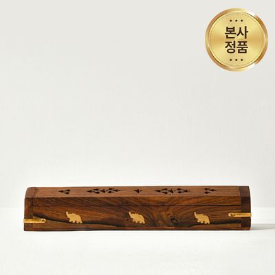 사티아 시샴우드 박스 코끼리 인센스 스틱 홀더