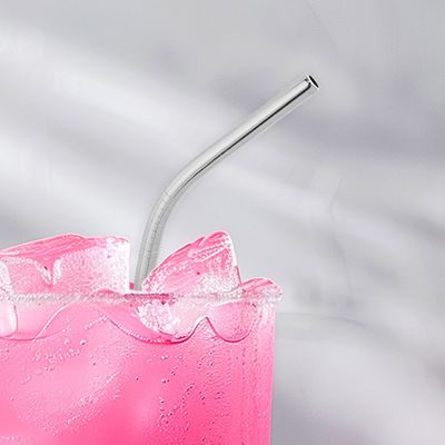 스테인리스 커브 빨대 재사용 가능한 스텐 스트로우