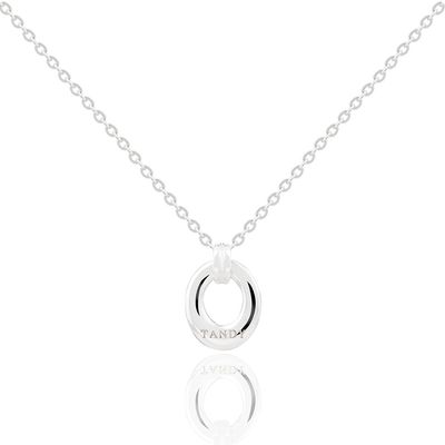 탠디 실버925 인터라킹 듀얼 펜던트 목걸이 TDN604