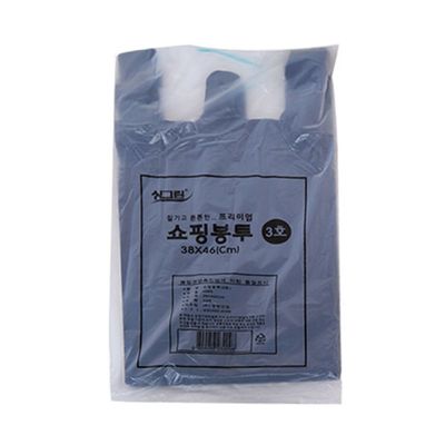 비닐 쇼핑봉투 3호 블랙 70매 38X46cm(WFFFHW6)