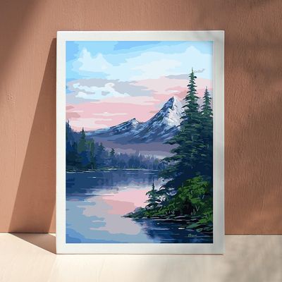 골피아 DIY 그림그리기 유화세트 40x50cm, 록키산맥