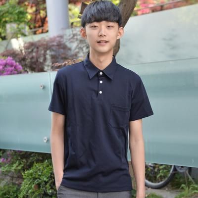 카라티 생활복 남자 쿨론 네이비 교복 티셔츠