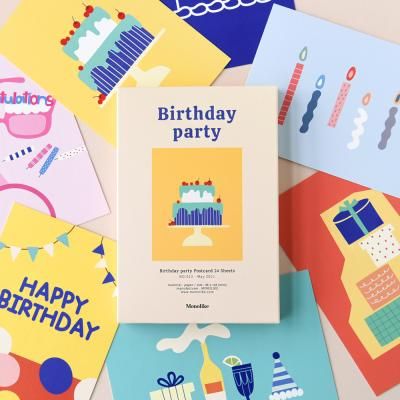 버스데이 파티 엽서 24매 세트