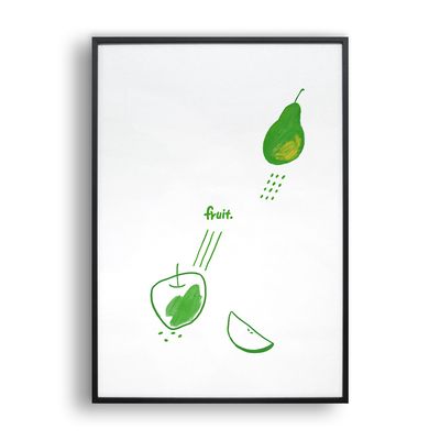 초록과일 (Art Print) / 일러스트 액자