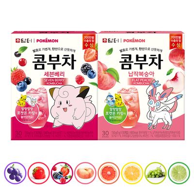 담터 포켓몬 콤부차 30T+30T 골라담기