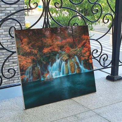dc885-캔버스액자53x45.5_그림같은가을폭포