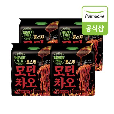 풀무원 로스팅 모던차오 칠리볶음면4인 (442.4g)x4개