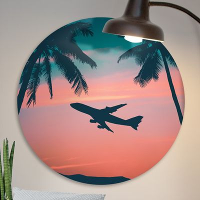 tj418-대형원형아크릴액자_하와이여행