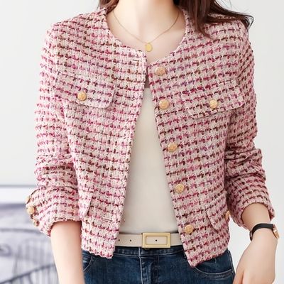 [SALE]여성 자켓 가벼운 럭셔리 고급 무늬 트위드