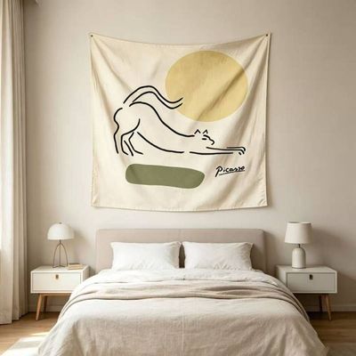포스터 패브릭 꾸미기 200x150cm 벽인테리어 벽 가리개천 태피스트리 커튼(WFPFRKV)
