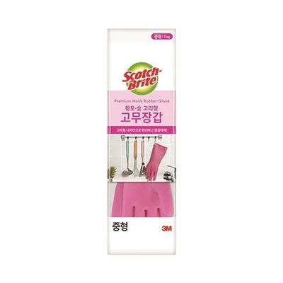 3M 황토 숯 고리형 고무장갑 중(WFFVVQE)