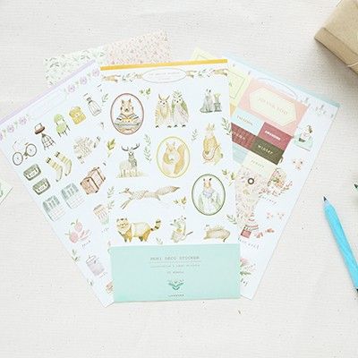 모리 데코 스티커 (9 sheets)