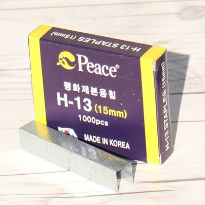 피스코리아 제본용 강력 스테플러용 H13호 침/심 15mm