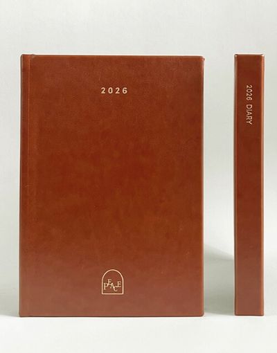 2026년 하이옴 다이어리 (고급) - Peace 브라운 