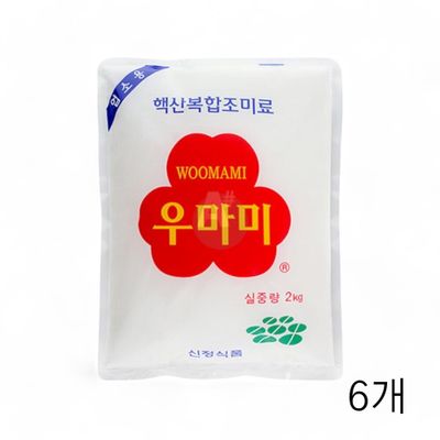 WL 신정식품 우마미 핵산복합조미료 2kg X 6개 감칠맛 국물맛내기 대용량 식당용조미료(WFLQQGK)