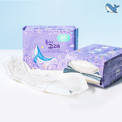 춤추는고래 대용량 생리대 오버 2팩 /36매