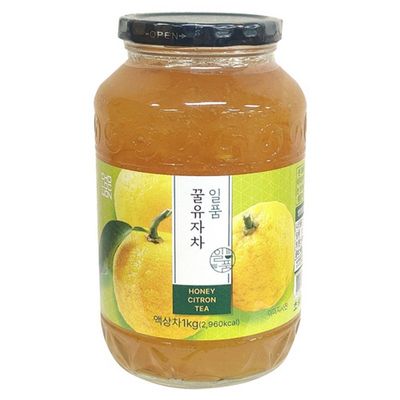 초록원 일품 꿀 유자차 1kg 탕비실 가성비 간식
