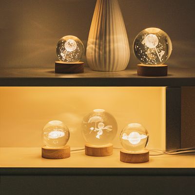 노바리빙 크리스탈 유리구슬 무드등 3D