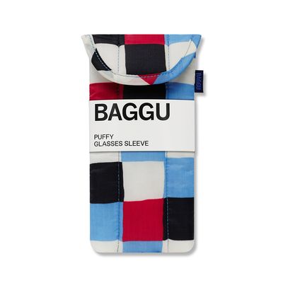 [바쿠백]패딩 안경 케이스 파우치 Painted Check