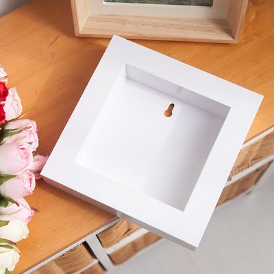 플라스틱 사각 화분 수반 아크릴 액자 20x20x4cm 장식
