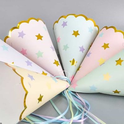리본레이스생일고깔모자 파티주인공모자 환갑잔치모자(WFPEINT)