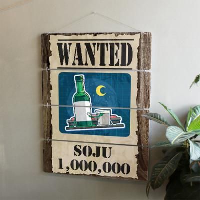 nk803-멀티아크릴액자_Wanted소주와맥주(4단대형)
