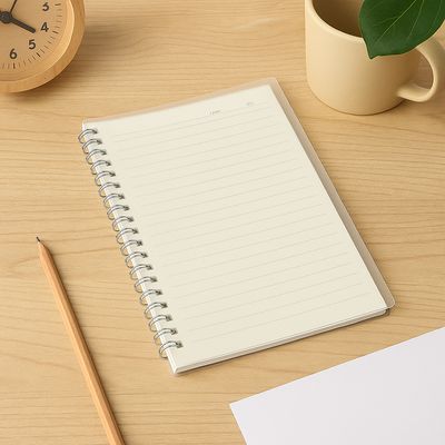 커버 B5 심플 유선 노트 2p세트 스프링 줄노트