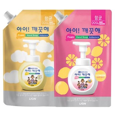 아이깨끗해 핸드워시 리필 600ml 레몬향 손세정제