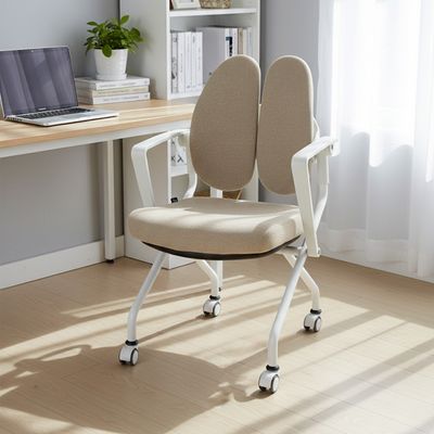 접이식 독서실 회의용 의자 피치트렌디 더블백 체어