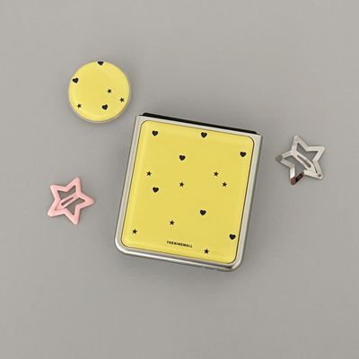 heart star dot Z플립 실버 맥세이프 범퍼케이스