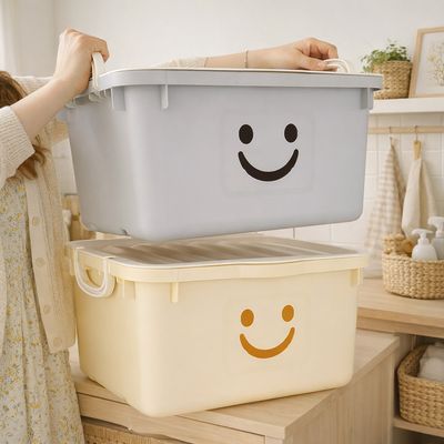 장난감 정리함 모던 와이드 초대형 해피박스 46L 2P