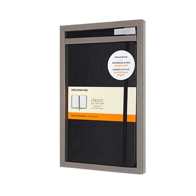 몰스킨 [번들-세로형]룰드블랙L+롤러펜0.7m